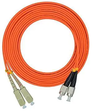 20Meters 65ft SC to FC Duplex 62.5/125 OM1 Multimode Fiber Optic Cable Jumper Optical Patch Cord SC-FC 20Meters 65ft SC to FC Duplex 62.5/125 OM1 Multimode Fiber Optic Cable Jumper Optical Patch Cord SC-FC