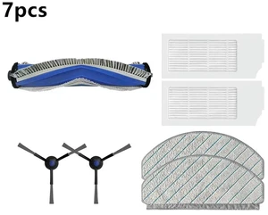 Main brush + side brush + filter screen + mop cloth compatible with Ecovacs N20 pro N20 Family robot vacuum cleaner spare parts Main brush + side brush + filter screen + mop cloth compatible with Ecovacs N20 pro N20 Family robot vacuum cleaner spare parts
