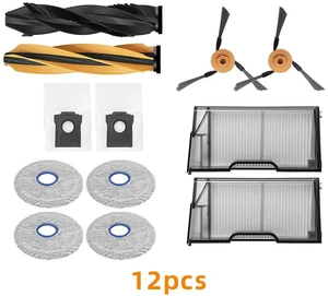 Compatible with Dreame X60 Ultra / X60 Max Ultra Robot Vacuum Cleaner Main Brush / Side Brush / Dust Bag / Filter Mop Cloth Compatible with Dreame X60 Ultra / X60 Max Ultra Robot Vacuum Cleaner Main Brush / Side Brush / Dust Bag / Filter Mop Cloth