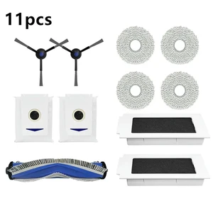 Main brush/side brush/filter+dust bag+mop cloth compatible with Ecovacs T30 Pro T30 Max T30S robot vacuum cleaner accessories Main brush/side brush/filter+dust bag+mop cloth compatible with Ecovacs T30 Pro T30 Max T30S robot vacuum cleaner accessories