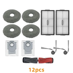 Suitable for Roborock Saros 10R G20s Ultra P20 plus/P20 Ultra sweeping robot main brush/side brush/filter/mop cloth/dust bag Suitable for Roborock Saros 10R G20s Ultra P20 plus/P20 Ultra sweeping robot main brush/side brush/filter/mop cloth/dust bag