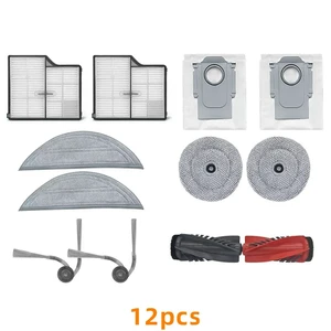 Compatible with Roborock Saros 10 G30 S9 maxv Ultra Robot Vacuum Cleaner Main Brush/Side Brush/Filter/Wipe/Dust Bag Spare Parts Compatible with Roborock Saros 10 G30 S9 maxv Ultra Robot Vacuum Cleaner Main Brush/Side Brush/Filter/Wipe/Dust Bag Spare Parts