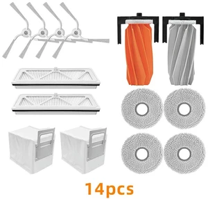 Compatible ROMO S/ROMO A/ROMO P Robot Vacuum Cleaner Silicone main brush/Side Brush/Dust Bag/Filter/Mop Cloth Spare Parts Compatible ROMO S/ROMO A/ROMO P Robot Vacuum Cleaner Silicone main brush/Side Brush/Dust Bag/Filter/Mop Cloth Spare Parts