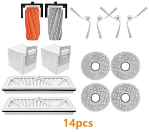 Compatible 2 .0 ROMO P2 A2 Robot Vacuum Cleaner Silicone main brush/Side Brush/Dust Bag/Filter/Mop Cloth Spare Parts Compatible 2 .0 ROMO P2 A2 Robot Vacuum Cleaner Silicone main brush/Side Brush/Dust Bag/Filter/Mop Cloth Spare Parts