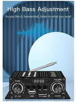 Digital Bluetooth Amplifier 12V Home Car 2 Channel HIFI Sound Speaker FM Rrceiver Mini Audio Amplificador Class-AB AMP Digital Bluetooth Amplifier 12V Home Car 2 Channel HIFI Sound Speaker FM Rrceiver Mini Audio Amplificador Class-AB AMP