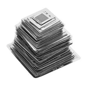 130Pcs BGA Universal Reballing Rework Net Stencils Steel Template Mesh Directly Heat Set Kit 130Pcs BGA Universal Reballing Rework Net Stencils Steel Template Mesh Directly Heat Set Kit