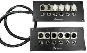 6-Way Xlr Male And Female Junction Box, Dedicated Through Wall Sound Box For Recording Room 6-Way Xlr Male And Female Junction Box, Dedicated Through Wall Sound Box For Recording Room