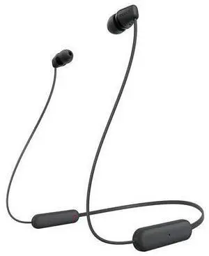 WI-C100 Wireless in-Ear Bluetooth Headphones with Built-in Microphone, Black WI-C100 Wireless in-Ear Bluetooth Headphones with Built-in Microphone, Black