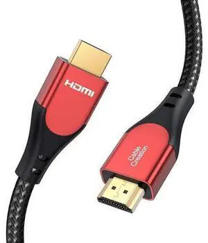 HDMI Cable 4K@60Hz 3.3 ft, CableCreation HDMI 2.0 Cable, High-Speed 18Gbps, 4K HDR, 3D, 2160P, 1080P, Ethernet Support, Compatible with UHD TV, PS5/PS4, Xbox One, Blu-ray, PC, Projector- 3.3FT Red HDMI Cable 4K@60Hz 3.3 ft, CableCreation HDMI 2.0 Cable, High-Speed 18Gbps, 4K HDR, 3D, 2160P, 1080P, Ethernet Support, Compatible with UHD TV, PS5/PS4, Xbox One, Blu-ray, PC, Projector- 3.3FT Red