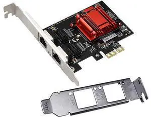 Dual-Port PCIe Gigabit Network Card 1000M PCI Express Ethernet Adapter with In-tel 82575/82576 Two Ports LAN NIC Card for Support PXE for Windows/Windows Server/Linux/Freebsd/DOS with Low Profile Dual-Port PCIe Gigabit Network Card 1000M PCI Express Ethernet Adapter with In-tel 82575/82576 Two Ports LAN NIC Card for Support PXE for Windows/Windows Server/Linux/Freebsd/DOS with Low Profile