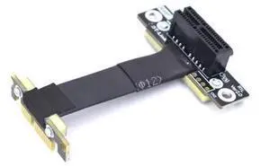 90 Degree Right Angle PCIE X1 Riser PCIe 3.0 x1 to x1 Extension Cable 8Gbps PCI Express 1x Riser Card Ribbon Extender 90 Degree Right Angle PCIE X1 Riser PCIe 3.0 x1 to x1 Extension Cable 8Gbps PCI Express 1x Riser Card Ribbon Extender