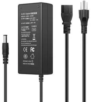24 Volt 5 Amp Power Adapter 24V 5A Power Supply Adapter 100-240V 50-60Hz AC to DC Converter 24V 5A Power Supply with 5.5mm X 2.5mm DC Tip for LED Strip Light 3D Printer DC Pump etc. 24 Volt 5 Amp Power Adapter 24V 5A Power Supply Adapter 100-240V 50-60Hz AC to DC Converter 24V 5A Power Supply with 5.5mm X 2.5mm DC Tip for LED Strip Light 3D Printer DC Pump etc.