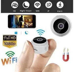 Mini 1080p HD Wireless Magnetic Security Camera with Sound, Spy Camera Hidden Camera, Nanny Cam with Phone App and Night Vision Motion Detection, for Office and Home Security Mini 1080p HD Wireless Magnetic Security Camera with Sound, Spy Camera Hidden Camera, Nanny Cam with Phone App and Night Vision Motion Detection, for Office and Home Security