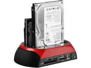 Hard Drive Docking Station For SATA & IDE, USB to 2.5" 3.5" SATA IDE Dual bay External Enclosure, All in 1 Card Reader XD/TF/MS/CF/ SD card, USB Hub function. for 2.5" 3.5 IDE SATA I/II/III HDD Hard Drive Docking Station For SATA & IDE, USB to 2.5" 3.5" SATA IDE Dual bay External Enclosure, All in 1 Card Reader XD/TF/MS/CF/ SD card, USB Hub function. for 2.5" 3.5 IDE SATA I/II/III HDD