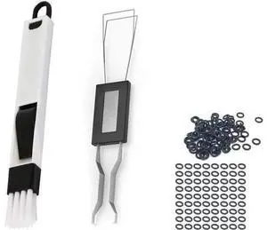 Keyboard Cleaning Tool Kit, Keyboard Cap Remover, Stainless Steel Keyboard Puller Keycap Removal Tool, Window Door Track Cleaning Brush, 200 o-Ring Switch Dampeners Thick (MULTI) Keyboard Cleaning Tool Kit, Keyboard Cap Remover, Stainless Steel Keyboard Puller Keycap Removal Tool, Window Door Track Cleaning Brush, 200 o-Ring Switch Dampeners Thick (MULTI)