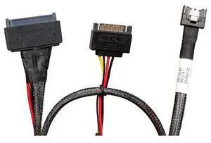 PCIe 5.0 MCIO X4 to U.2 NVME Adapter, SFF-TA-1016 to SFF-8639 Cable with Power, Cable 70CM PCIe 5.0 MCIO X4 to U.2 NVME Adapter, SFF-TA-1016 to SFF-8639 Cable with Power, Cable 70CM