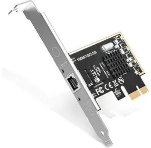 2.5GBase-T PCIe Network Adapter with 1 Port, 2500/1000/100Mbps PCI Express Gigabit Ethernet Card RJ45 LAN Controller Support Windows Server/Windows/Linux, Standard and Low-Profile Brackets Included 2.5GBase-T PCIe Network Adapter with 1 Port, 2500/1000/100Mbps PCI Express Gigabit Ethernet Card RJ45 LAN Controller Support Windows Server/Windows/Linux, Standard and Low-Profile Brackets Included
