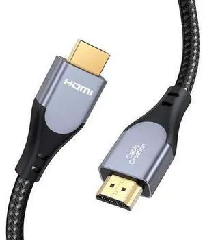 HDMI Cable 4K@60Hz 3.3 ft, CableCreation HDMI 2.0 Cable, High-Speed 18Gbps, 4K HDR, 3D, 2160P, 1080P, Ethernet Support, Compatible with UHD TV, PS5/PS4, Xbox One, Blu-ray, PC, Projector and More HDMI Cable 4K@60Hz 3.3 ft, CableCreation HDMI 2.0 Cable, High-Speed 18Gbps, 4K HDR, 3D, 2160P, 1080P, Ethernet Support, Compatible with UHD TV, PS5/PS4, Xbox One, Blu-ray, PC, Projector and More