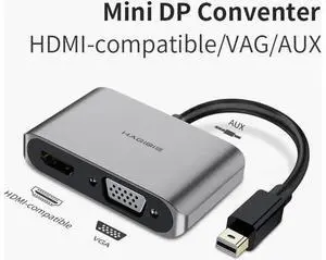 Mini DisplayPort to HDMI-compatible VGA Adapter Thunderbolt 2 Converter 4K DP Cable for Apple MacBook Air Pro surface Mini DisplayPort to HDMI-compatible VGA Adapter Thunderbolt 2 Converter 4K DP Cable for Apple MacBook Air Pro surface