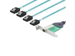 12G 30AWG External Mini SAS HD SFF-8644 female wiht PCBA to 4 Port SATA Data Server Raid Cable adapter 12G 30AWG External Mini SAS HD SFF-8644 female wiht PCBA to 4 Port SATA Data Server Raid Cable adapter
