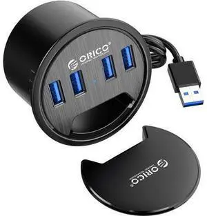 ORICO Desk Grommet, 4 Port USB 3.0 Hub, 5Gbps Data Transmission with 4.9ft Cord for Diameter 2.36" or 60MM Hole, Office Accessories, for PC, Flash Drive, HDD Enclosure and Other USB Devices ORICO Desk Grommet, 4 Port USB 3.0 Hub, 5Gbps Data Transmission with 4.9ft Cord for Diameter 2.36" or 60MM Hole, Office Accessories, for PC, Flash Drive, HDD Enclosure and Other USB Devices