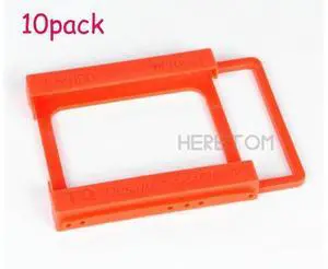 Heretom 10pcs lot 2.5 to 3.5 inch SSD to HDD Mounting Rail Plastics Adapter Bracket Holder Dock Hard Drive Bracket Red TQ35T25 Heretom 10pcs lot 2.5 to 3.5 inch SSD to HDD Mounting Rail Plastics Adapter Bracket Holder Dock Hard Drive Bracket Red TQ35T25