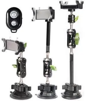leepiya Car Phone Mount Video Recording Universal Magic Arm Suction Car Phone Holder Mount Windshield Window Glass Dashboard Vlog Shooting Car Phone Mount for All Smartphones & Cars leepiya Car Phone Mount Video Recording Universal Magic Arm Suction Car Phone Holder Mount Windshield Window Glass Dashboard Vlog Shooting Car Phone Mount for All Smartphones & Cars