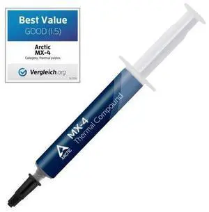 Arctic MX-4 - Thermal Compound Paste For Coolers | Heat Sink Paste | Composed of Carbon Micro-particles | Easy to Apply | High Durability - 4 Grams Arctic MX-4 - Thermal Compound Paste For Coolers | Heat Sink Paste | Composed of Carbon Micro-particles | Easy to Apply | High Durability - 4 Grams