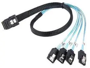 Sas Sata Cable Mini-SAS SFF-8087 to 4 SATA Cable Mini SAS 4i SFF8087 36P To 4 SATA 7P Cable 12Gbps Hard Drive Data Sas Sata Cable Mini-SAS SFF-8087 to 4 SATA Cable Mini SAS 4i SFF8087 36P To 4 SATA 7P Cable 12Gbps Hard Drive Data