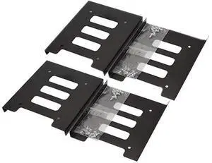 SSD Mounting Bracket 4 Pack SSD Bracket 2.5 to 3.5 Adapter SSD HDD Metal Mounting Bracket Adapter Hard Drive Holder for PC SSD SSD Mounting Bracket 4 Pack SSD Bracket 2.5 to 3.5 Adapter SSD HDD Metal Mounting Bracket Adapter Hard Drive Holder for PC SSD