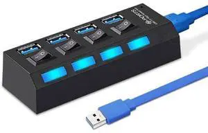 Hubs USB 3.0 Hub USB Hub 3.0 Multi USB Splitter 3 Hab Use Power Adapter 4 Port Multiple Expander USB3 Hub with Switch for PC USB Hubs Hubs USB 3.0 Hub USB Hub 3.0 Multi USB Splitter 3 Hab Use Power Adapter 4 Port Multiple Expander USB3 Hub with Switch for PC USB Hubs