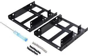 SSD Mounting Bracket 2 Pack Dual SSD Bracket 2.5 to 3.5 Adapter SSD HDD Metal Mounting Bracket Adapter Hard Drive Holder for PC SSD SSD Mounting Bracket 2 Pack Dual SSD Bracket 2.5 to 3.5 Adapter SSD HDD Metal Mounting Bracket Adapter Hard Drive Holder for PC SSD