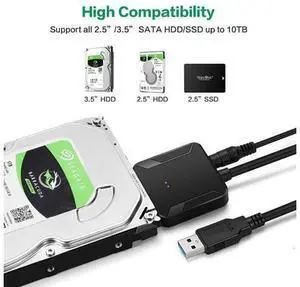 USB 3.0 To Sata Adapter Converter Cable USB3.0 SATA Hard Drive Converter Cable For 2.5 3.5 HDD SSD Adapter USB 3.0 To Sata Adapter Converter Cable USB3.0 SATA Hard Drive Converter Cable For 2.5 3.5 HDD SSD Adapter