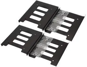 SSD Mounting Bracket 4 Pack, SSD Bracket 2.5 to 3.5 Adapter SSD HDD Metal Mounting Bracket Adapter Hard Drive Holder for PC SSD SSD Mounting Bracket 4 Pack, SSD Bracket 2.5 to 3.5 Adapter SSD HDD Metal Mounting Bracket Adapter Hard Drive Holder for PC SSD