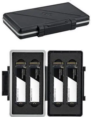 4 Slot M.2 2280 Case M.2 SSD Holder Storage M.2 Drive Storage M.2 2280 SSD Card Case Water-Resistant and Shockproof 4 Slot M.2 2280 Case M.2 SSD Holder Storage M.2 Drive Storage M.2 2280 SSD Card Case Water-Resistant and Shockproof