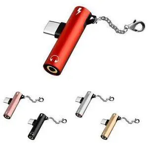 2 in 1 Type C to 3.5mm Headphone Jack Adapter AUX Cable Charging Converter Audio Adapter Type-C USB For For 2 in 1 Type C to 3.5mm Headphone Jack Adapter AUX Cable Charging Converter Audio Adapter Type-C USB For For