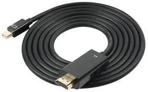 4K Thunderbolt Mini Displayport to HDMI 6 Feet Cable with Audio Mini DP Display Port to HDMI Adapter Converter Gold Plated Cord for MacBook Air Mac Mini Microsoft Surface Pro 3 Pro 4 4K Thunderbolt Mini Displayport to HDMI 6 Feet Cable with Audio Mini DP Display Port to HDMI Adapter Converter Gold Plated Cord for MacBook Air Mac Mini Microsoft Surface Pro 3 Pro 4