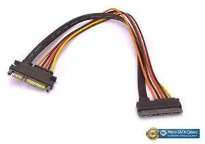 SATA III SATA 3 Male to Female 5 wire 10 Inch Extension Cable SATA III SATA 3 Male to Female 5 wire 10 Inch Extension Cable