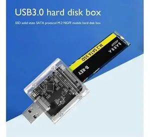 M2 SSD Case M.2 to USB3.0 Gen 1 5Gbps High-speed SSD Enclosure for SATA M.2 NGFF Cases for PC Accessories Laptop External M2 SSD Case M.2 to USB3.0 Gen 1 5Gbps High-speed SSD Enclosure for SATA M.2 NGFF Cases for PC Accessories Laptop External