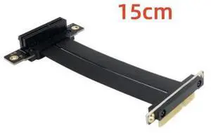PCIE X4 Riser Cable Dual 90 Degree Right Angle PCIe 3.0 x4 to x4 Extension Cable 8Gbps PCI Express 4x Riser Card Ribbon Extender PCIE X4 Riser Cable Dual 90 Degree Right Angle PCIe 3.0 x4 to x4 Extension Cable 8Gbps PCI Express 4x Riser Card Ribbon Extender