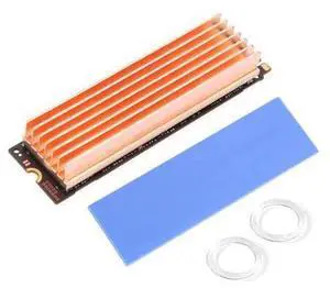 M.2 Ssd Heatsink, Pure Copper Diy 7 Fins Heat Sinks With Thermal Pad For Pc / Ps5 M.2 Pcie Nvme Ssd Or M.2 Sata Ssd (1 Pcs) M.2 Ssd Heatsink, Pure Copper Diy 7 Fins Heat Sinks With Thermal Pad For Pc / Ps5 M.2 Pcie Nvme Ssd Or M.2 Sata Ssd (1 Pcs)