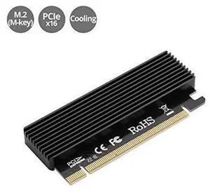 SIIG Full Speed M.2 M Key Nvme SSD to PCIe Adapter, PCI Express X16 Card with Heatsink, Supports Windows 7/8/ 10, Supports 2230, 2242, 2260, 2280 Form Factor M.2 SSDS SIIG Full Speed M.2 M Key Nvme SSD to PCIe Adapter, PCI Express X16 Card with Heatsink, Supports Windows 7/8/ 10, Supports 2230, 2242, 2260, 2280 Form Factor M.2 SSDS