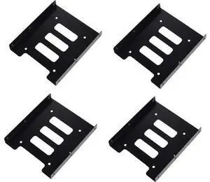2.5 to 3.5 Hard Drive Adapter SSD Bracket 2.5 to 3.5 Adapter Metal Hard Drive Tray with Mount Screws SSD Mounting Bracket Universal Hard Drive Bracket 4 Pack 2.5 to 3.5 Hard Drive Adapter SSD Bracket 2.5 to 3.5 Adapter Metal Hard Drive Tray with Mount Screws SSD Mounting Bracket Universal Hard Drive Bracket 4 Pack