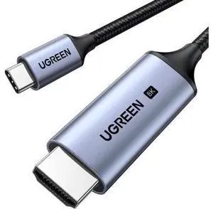 UGREEN USB C to HDMI Cable 8K@60Hz 4K@240Hz Thunderbolt 4/3 Type C to HDMI 2.1 Cable 48Gbps HDR HDCP2.3 Compatible for MacBook Pro Air iPad, Mac mini, iPhone 17 ProMax, Galaxy S25, Pixel 9, XPS, 5FT UGREEN USB C to HDMI Cable 8K@60Hz 4K@240Hz Thunderbolt 4/3 Type C to HDMI 2.1 Cable 48Gbps HDR HDCP2.3 Compatible for MacBook Pro Air iPad, Mac mini, iPhone 17 ProMax, Galaxy S25, Pixel 9, XPS, 5FT
