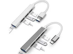 4 Port For Macbook Pro 13 15 Air Mi Pro USB Type-C/USB 3.0 HUB Type C USB Splitter Thunderbolt 3 USB-C Dock Adapter OTG 4 Port For Macbook Pro 13 15 Air Mi Pro USB Type-C/USB 3.0 HUB Type C USB Splitter Thunderbolt 3 USB-C Dock Adapter OTG