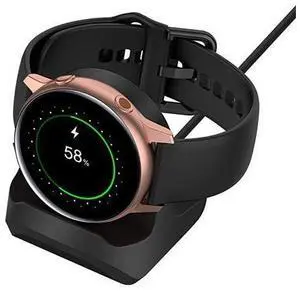 for Samsung Galaxy Watch 3 41mm 45mm Active 2 40mm 44mmGalaxy Watch Active 40mmNonSlip Silicone Charging Dock HolderCharger Bracket with Integrated Cable Management Slot Black for Samsung Galaxy Watch 3 41mm 45mm Active 2 40mm 44mmGalaxy Watch Active 40mmNonSlip Silicone Charging Dock HolderCharger Bracket with Integrated Cable Management Slot Black