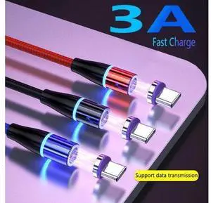LED Magnetic USB Cable Fast Charging Type C Cable Magnet Charger Charge Micro USB Cable Mole Phone Cable USB Cord LED Magnetic USB Cable Fast Charging Type C Cable Magnet Charger Charge Micro USB Cable Mole Phone Cable USB Cord