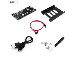 M.2 to USB SATA Adapter SATA-Bus NGFF M.2 KEY B to SATA 2.5 with USB 2.0 and 3.5 HDD Bracket Adapter Raiser for 2230-2280 M2 SSD M.2 to USB SATA Adapter SATA-Bus NGFF M.2 KEY B to SATA 2.5 with USB 2.0 and 3.5 HDD Bracket Adapter Raiser for 2230-2280 M2 SSD