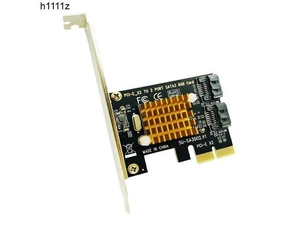 SATA Card PCI-E 2X 4X 8X 16X Controller Cards PCI Express to SATA 3.0 2-Port SATAIII 6Gbps Expansion Adapter Boards Add On Cards SATA Card PCI-E 2X 4X 8X 16X Controller Cards PCI Express to SATA 3.0 2-Port SATAIII 6Gbps Expansion Adapter Boards Add On Cards