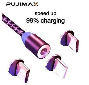 1M LED Magnetic USB Cable for iPhone Xs 6 & USB Type C Cable & Micro USB Nylon Braided for USB C 1M LED Magnetic USB Cable for iPhone Xs 6 & USB Type C Cable & Micro USB Nylon Braided for USB C
